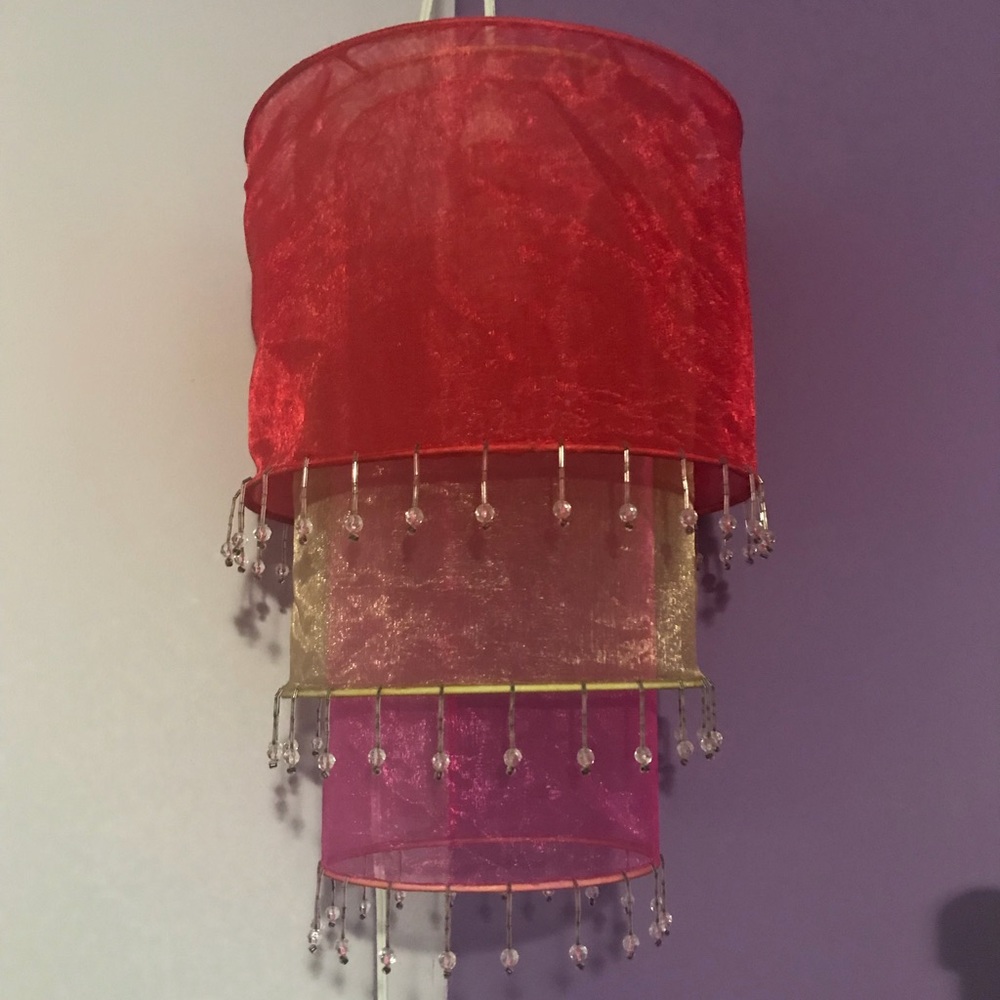 Red Pink Lantern Shade